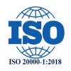 ISO 20000-1:2018 certified